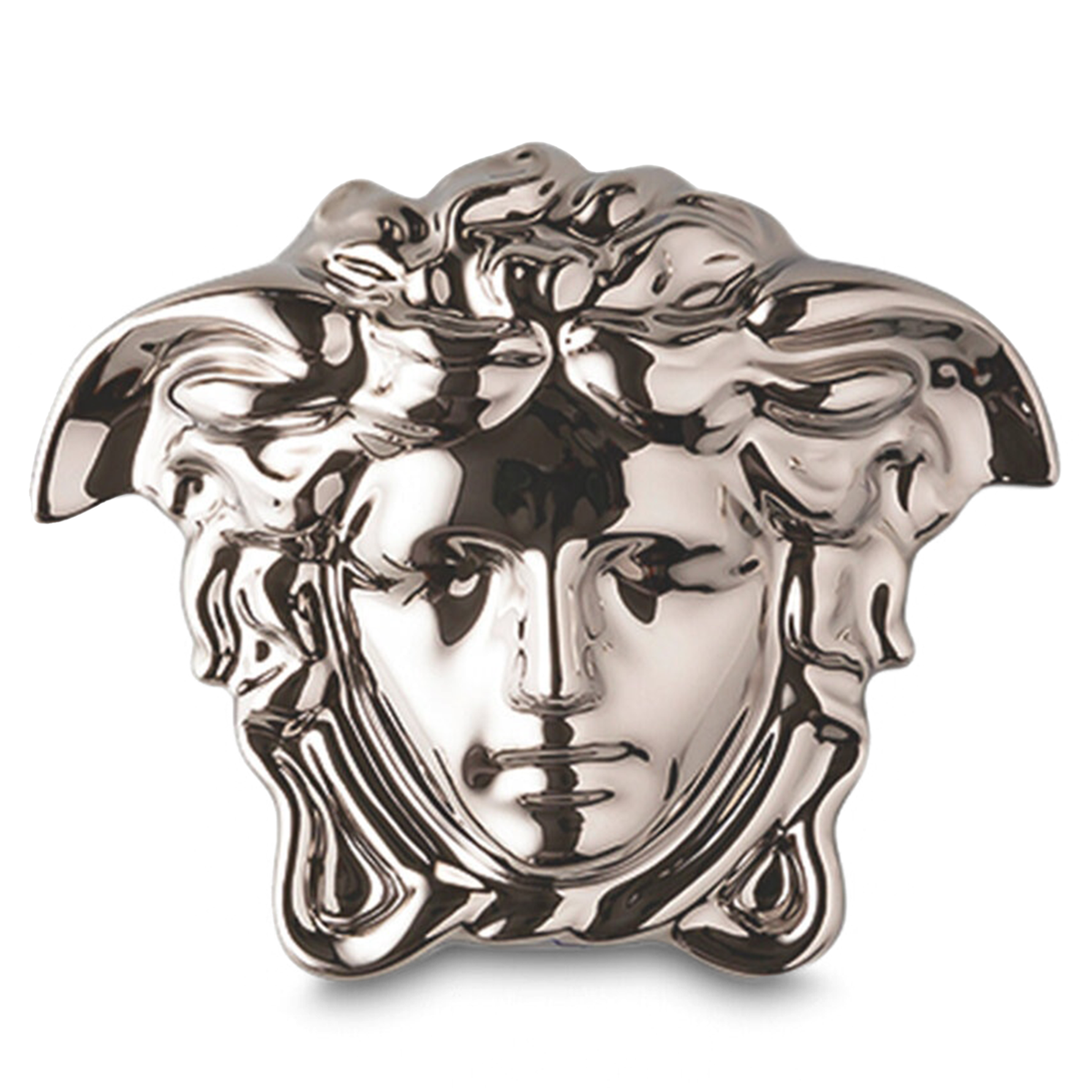 Versace Rosenthal Gypsy Medusa Silver Porcelain Jewelry Trinket