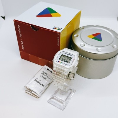 CASIO G-SHOCK DW-5600UE Google Play × BEAMS White 500 Pieces