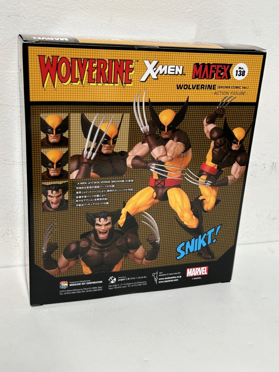 Medicom Mafex Wolverine brown suit comic ver. no.138 REISSUE X-Men