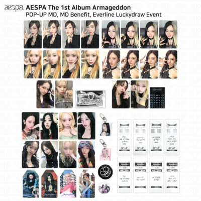 Aespa Armageddon Offline POP UP MD Benefit Everline Luckydraw