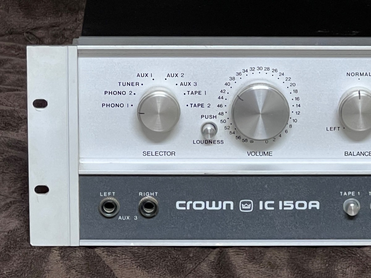 CROWN IC 150A STEREO PREAMP Vintage 1970's (Excellent) | eBay