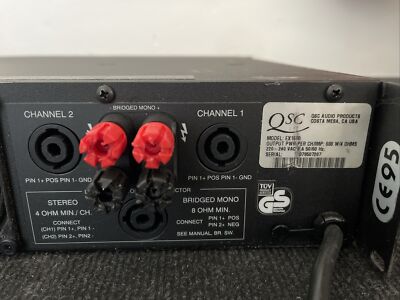 QSC EX-1600 Professional Stereo Power Amplifier 600w pro Kanal