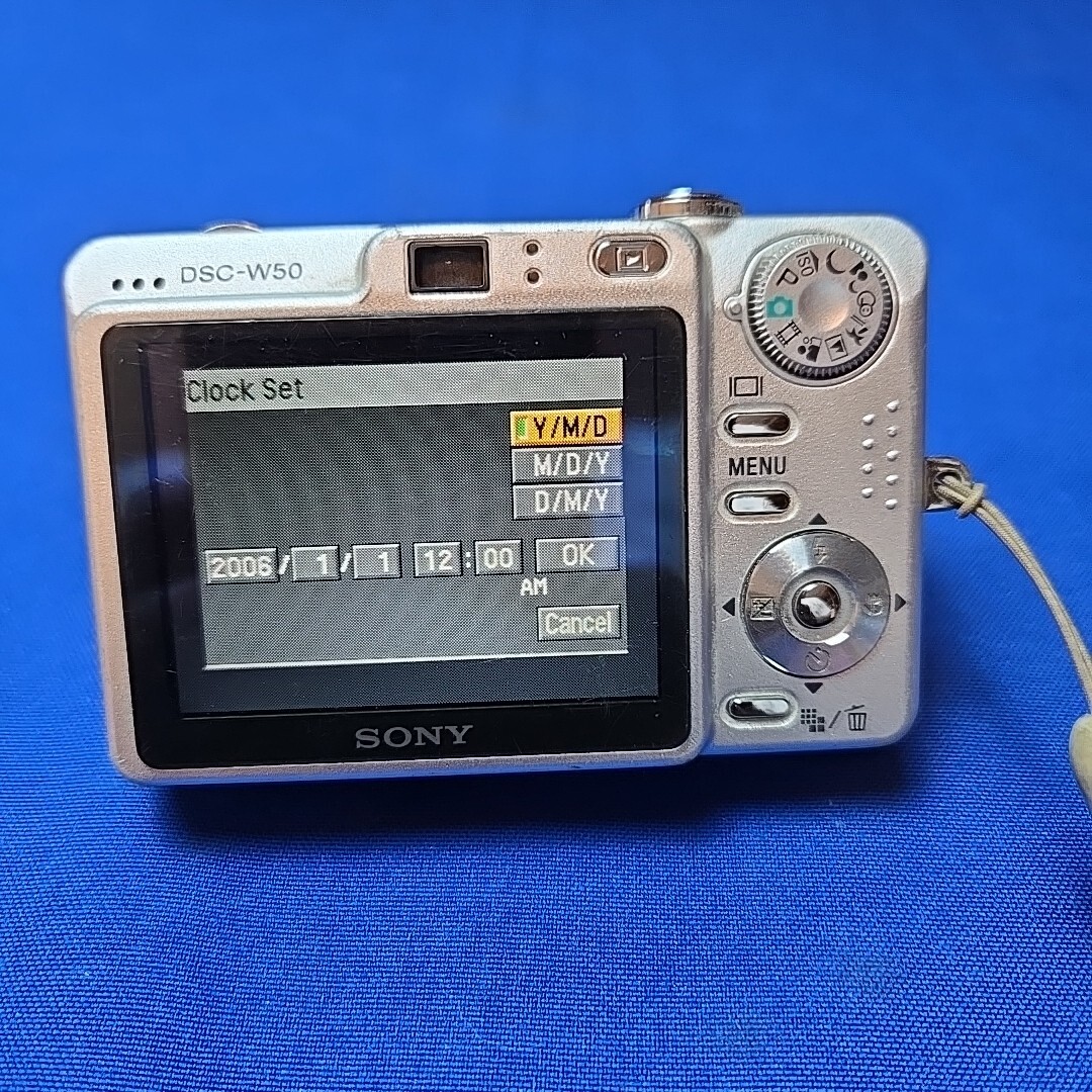 Sony Cyber-shot DSC-W50 6.0MP Digital Camera Digicam Silver Tested