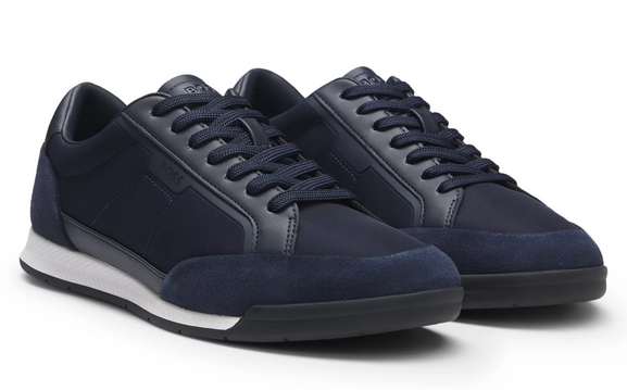 HUGO BOSS MENS SHOES DARK BLUE NITAN TXSD 50548864401 | eBay
