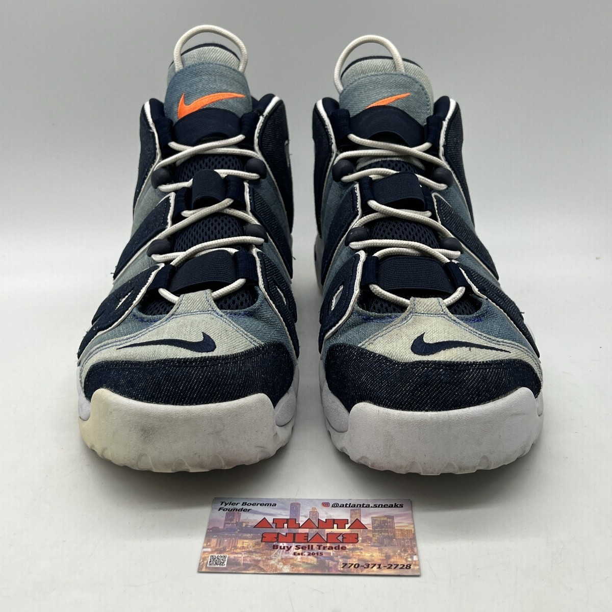 Size 13 - Nike Air More Uptempo 96 Denim White Blue (CJ6125-100