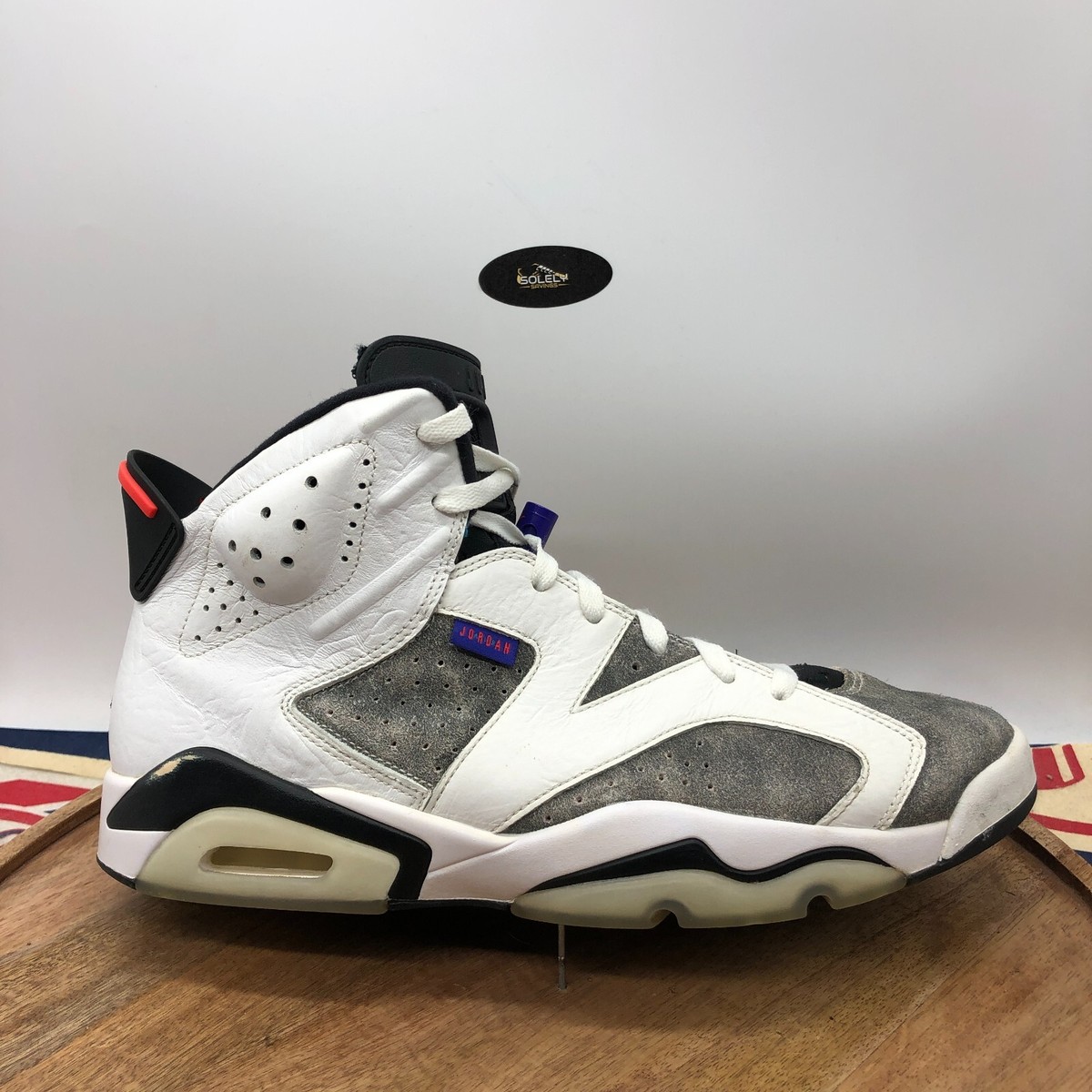 Nike Mens Air Jordan 6 LTR Retro Flint Grey Flight Nostalgia