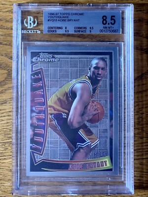 Kobe Bryant 1996-97 Topps Chrome Youthquake #YQ15 Rookie BGS 8.5