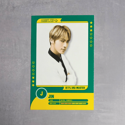 BTS 3rd Muster Seoul ARMY Zip+ Official Player Card Set - Jin