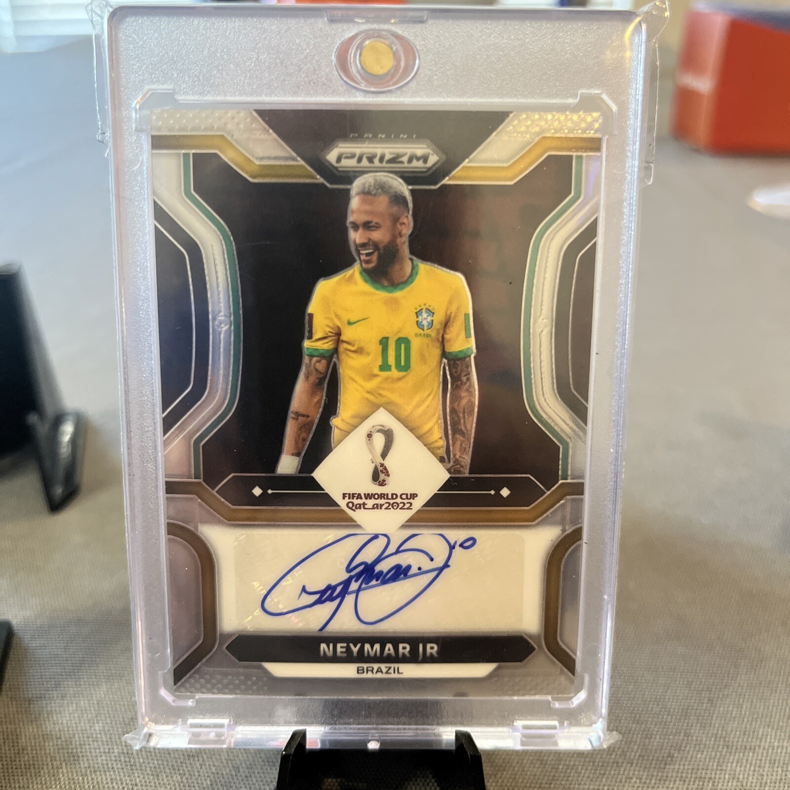 Neymar Jr. 2022 Prizm World Cup #S-NJR Signatures Price Guide