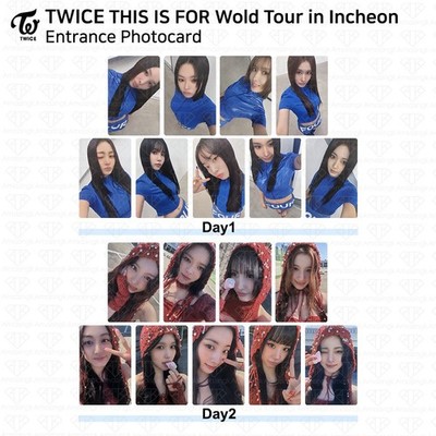 TWICE THIS IS FOR World Tour In INCHEON Entrance Photocard Day1
