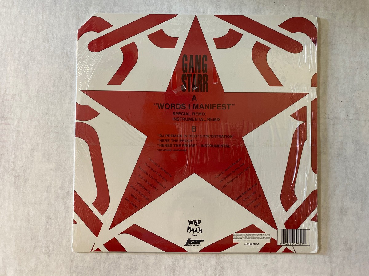 Gang Starr / Words I Manifest Wild Pitch Records, 2001 JCOR