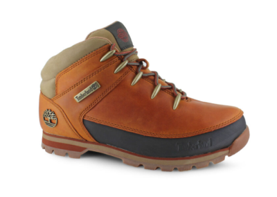 Timberland Men's Euro Sprint Leather ORANGE Black Hiker Boots