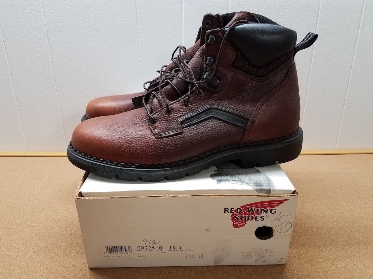 MENS RED WING 926 BROWN LEATHER 6