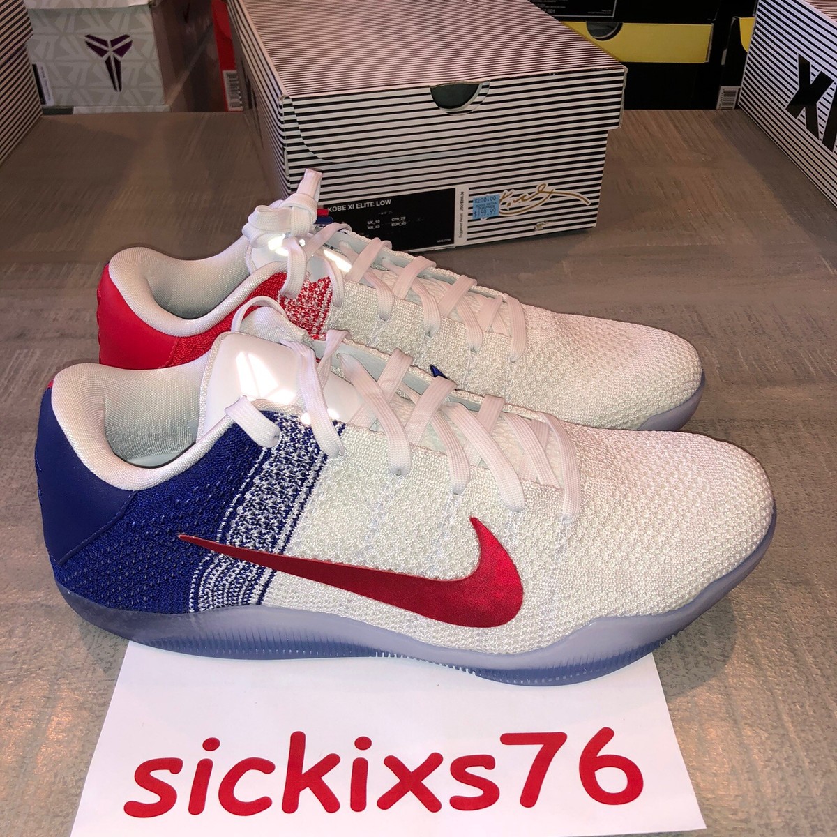 Nike Kobe XI Elite Low 'USA' Men's Size 11 [822675 184] | eBay