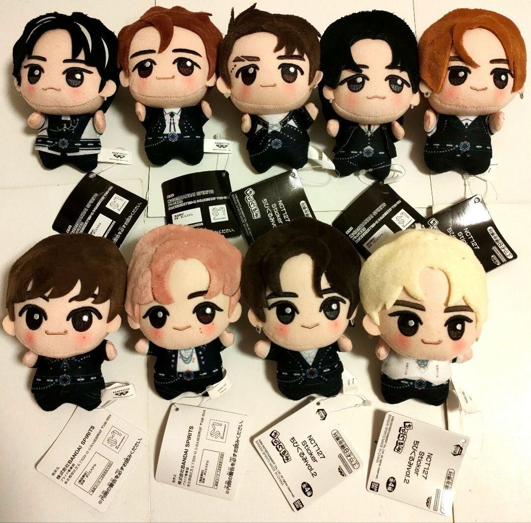 NCT127 Sticker & NCT DREAM Chibigurumi Plush Mascot Complete Set