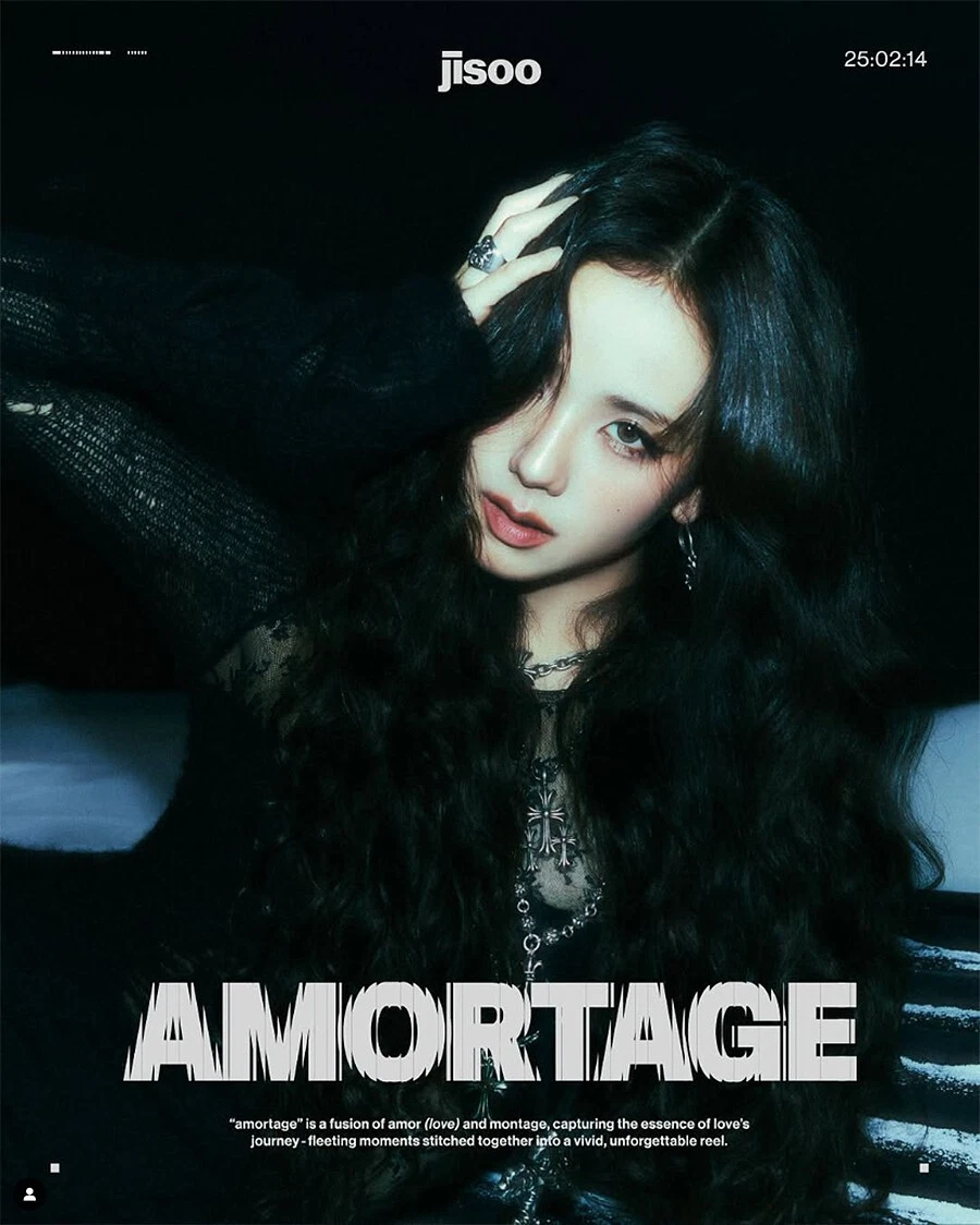 BLACKPINK JISOO [AMORTAGE] 1st Mini Album APP Ver/Kit+Photo Card+5