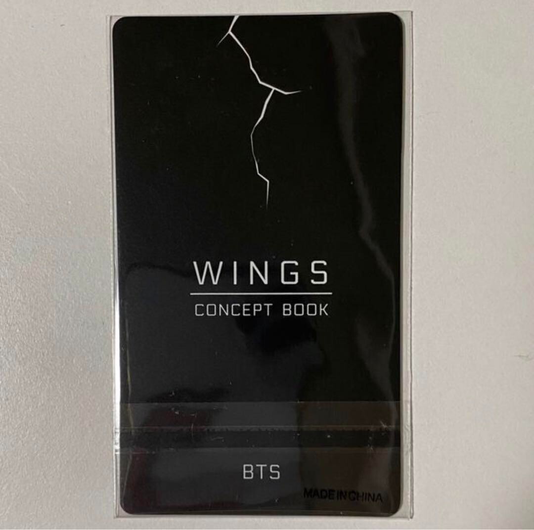 BTS SUGA The Wings Concept Book Official Lenticular trading Photo
