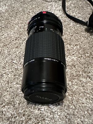 SIGMA ZOOM-K III 1:3.5-4.5 f=75-210mm Multi Coated Lens 52mm for