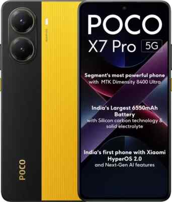POCO X7 Pro 5G Factory Unlocked-Dual SIM-256GB Storage 8GB RAM