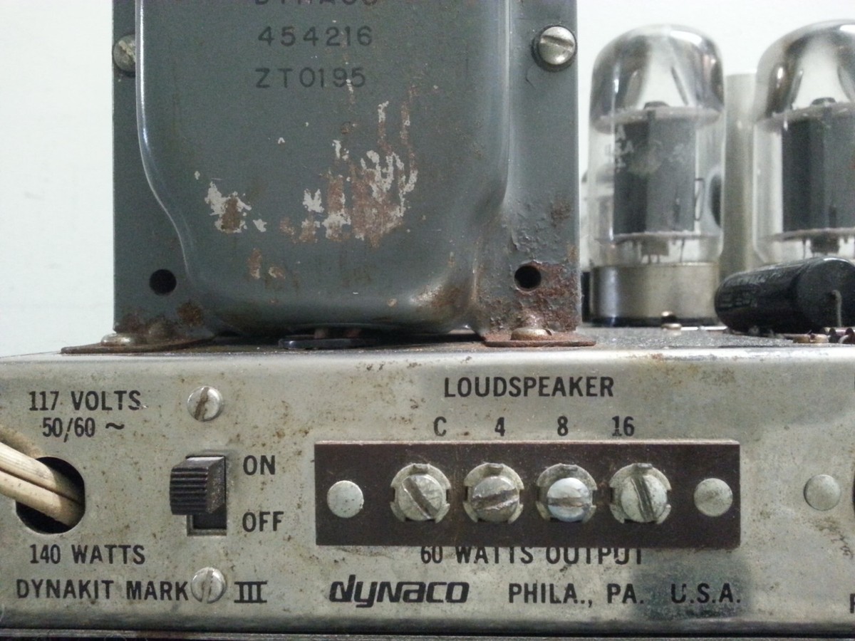 Vintage Dynaco Dynakit Mark III Monoblock Tube Amplifier with