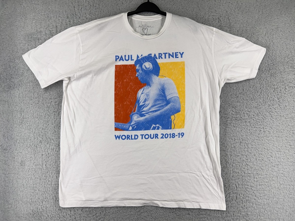 Paul McCartney Shirt Womens 3X White World Tour 2018 2019 Concert
