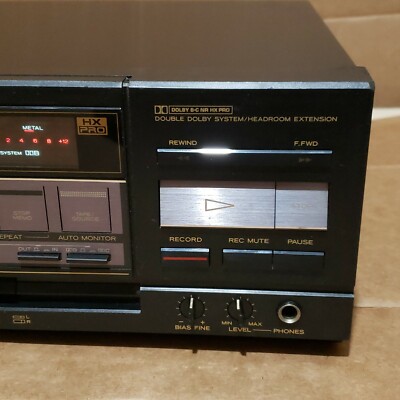 RARE! Teac V-770 3-Head Hi-End Cassette Deck Japan As Untested/As