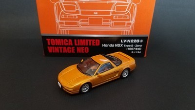 Tomica LIMITED VINTAGE NEO Honda NSX Type S. Zero LV-N288a (Orange