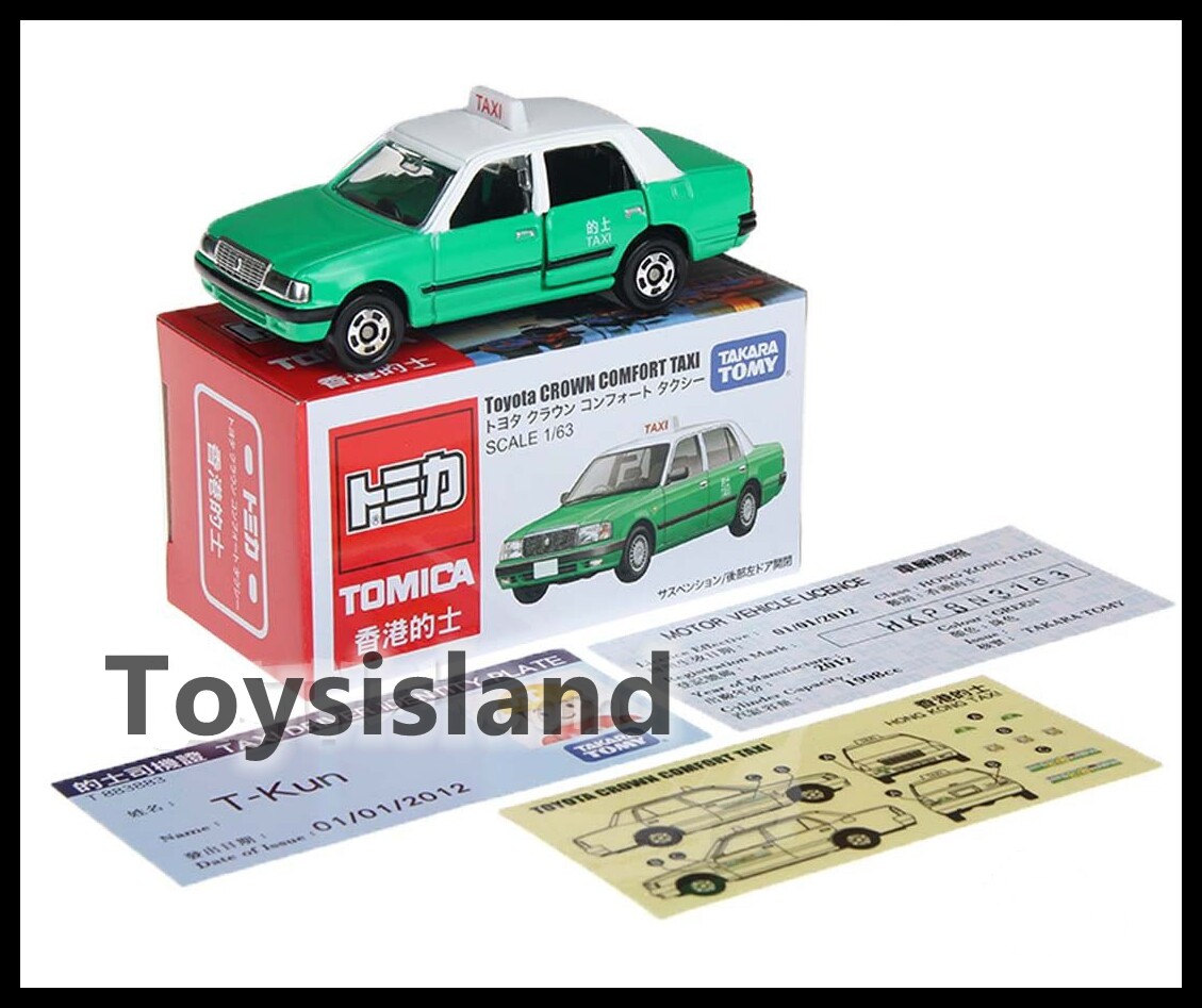 TOMICA TOYOTA CROWN COMFORT HONG KONG CITY TAXI GREEN TOMY NEW