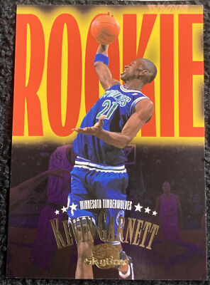 1996 Skybox Basketball Kevin Garnett Rookie Card #233 HOF Class Of