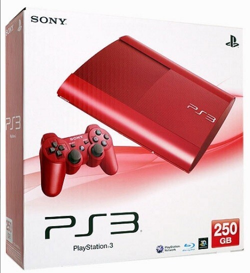 Sony Playstation 3 Red CECH-4000B Console PS3 250GB Box Set | eBay