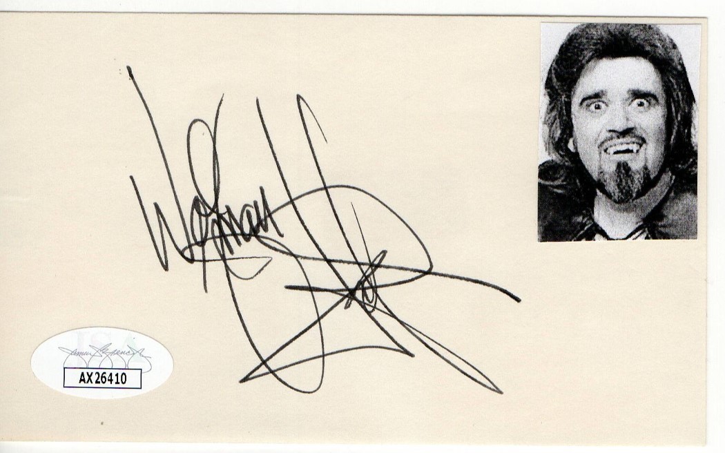 Wolfman Jack Signed Autographed Index Card Legendary Disc Jockey