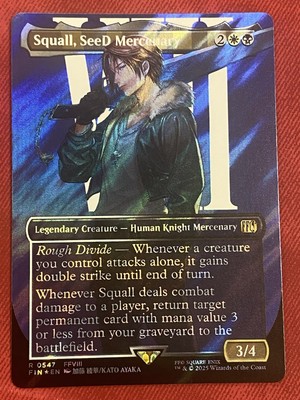 Squall, SeeD Mercenary (Borderless Surge Foil) Final Fantasy #547