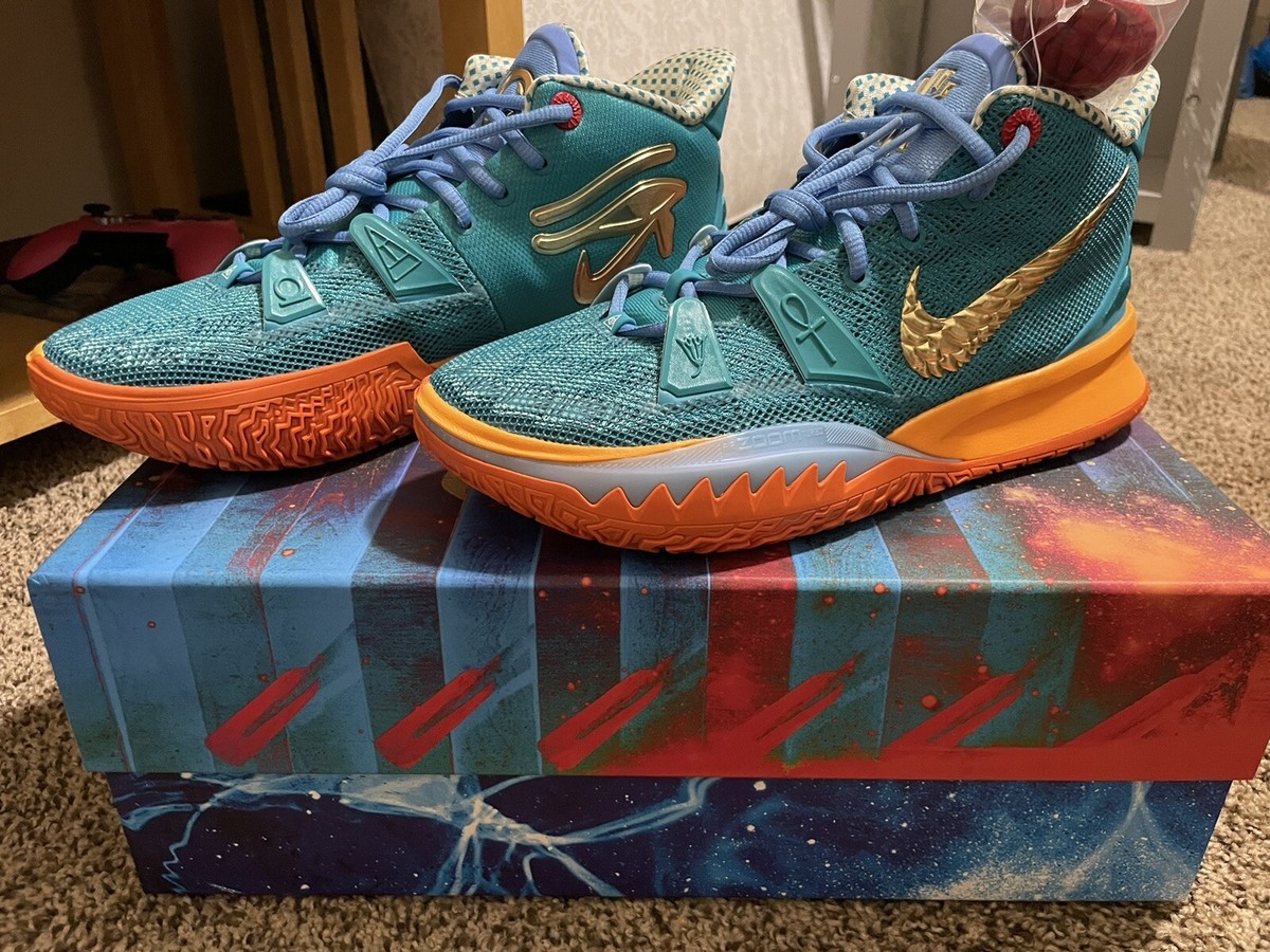 Nike Kyrie 7 Concepts Horus Orange-Ice/Teal - size 9.5 - Special