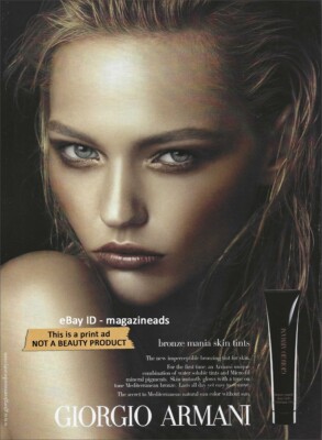 GIORGIO ARMANI Cosmetics 1-Page PRINT AD 2008 Sasha Pivovarova
