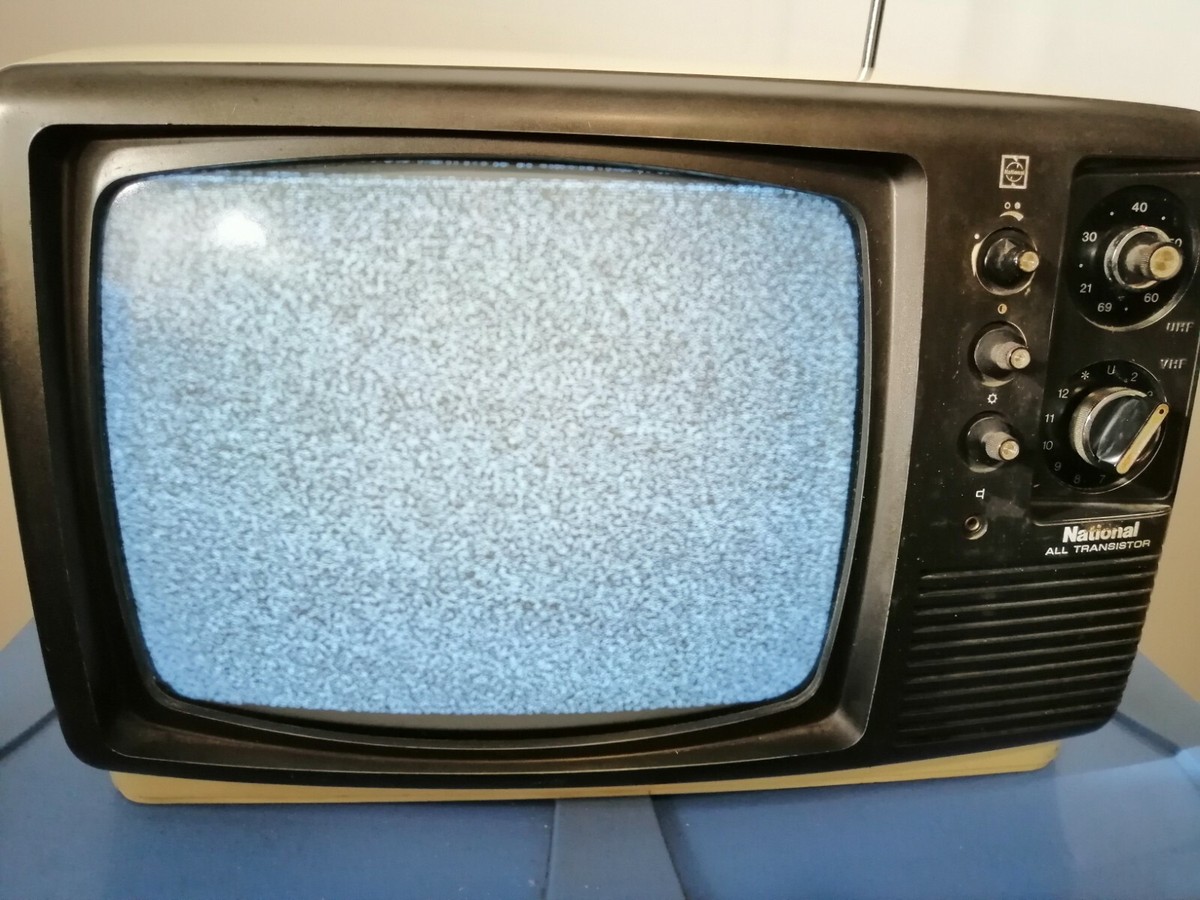 Vintage Transistor TV National TR-602EA Space Age 1976 By