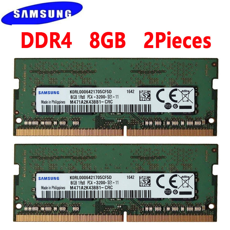 Samsung DDR4 16GB 2x8GB 3200 MHz PC4-25600 Laptop SODIMM 260pin