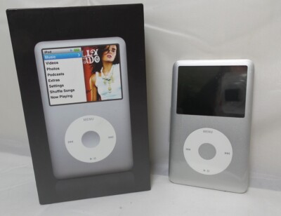 Boxed Apple iPod Classic 80 GB Silver - 6th Generation (MB029LL/A