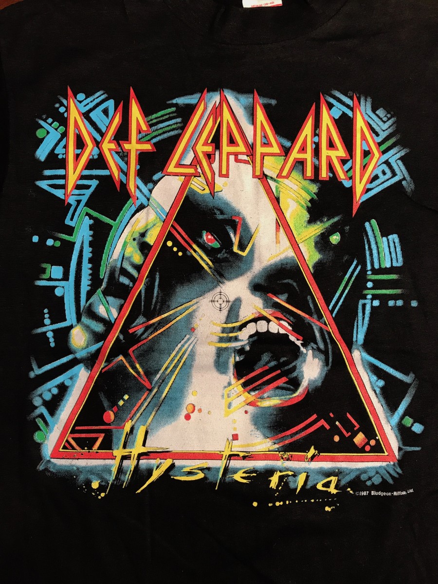 VINTAGE Def Leppard Hysteria Concert T-Shirt, Size M, Mint