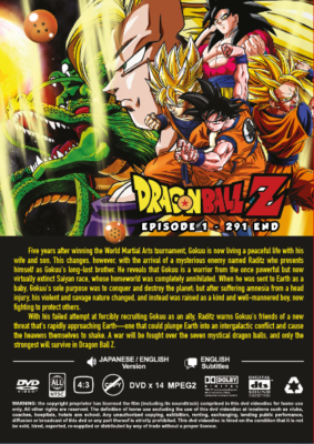 DVD - Dragon Ball Z Epi 1-291 End ~ English Dubbed - FREE SHIPPING