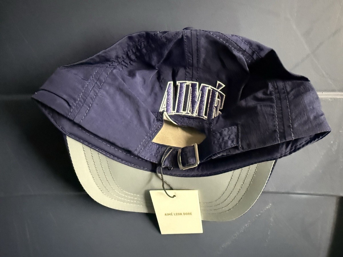Aimé Leon Dore Nylon Crusher Hat Navy Blazer SS24 Adjustable Aime