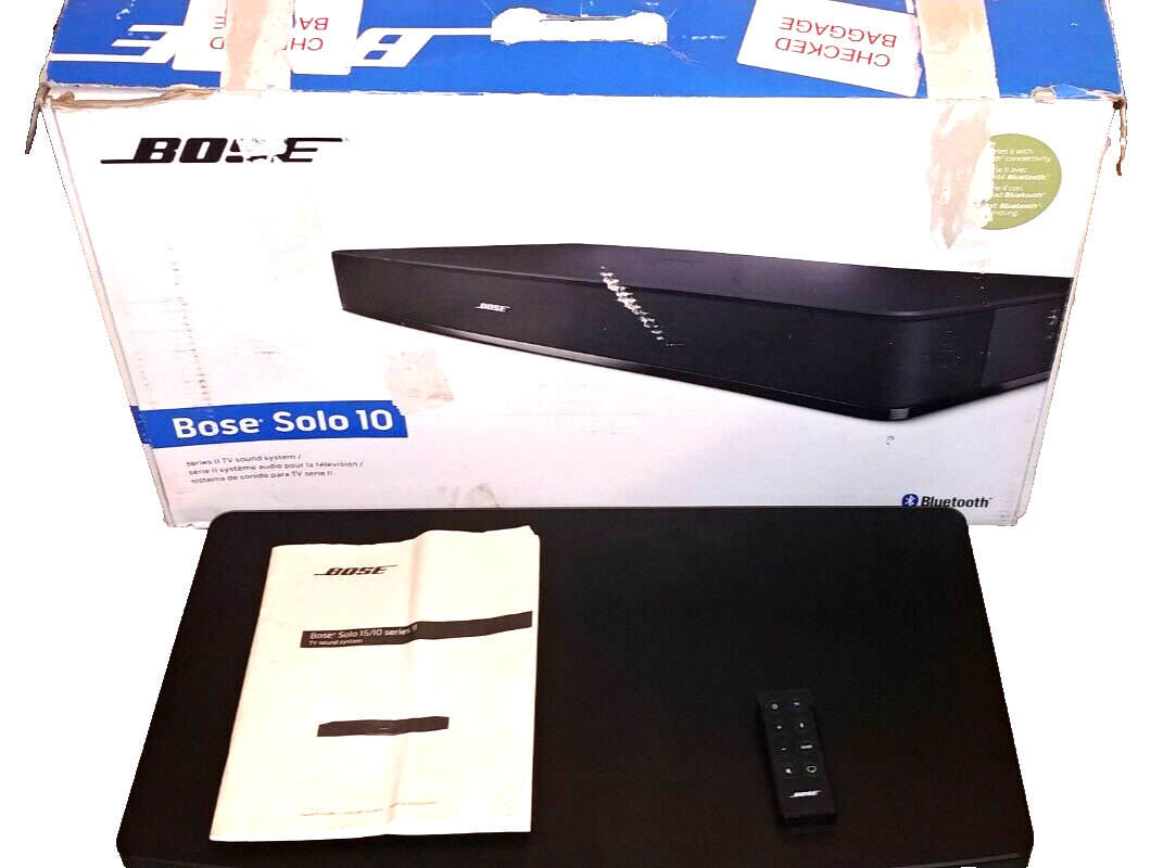 Bose Solo 10 series II TV Sound System 740928-1120 with remote