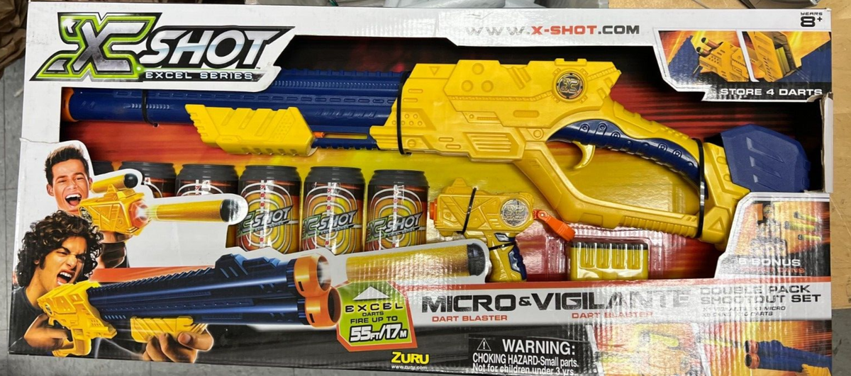 Zuru X-Shot Excel Series Micro & Vigilante Foam Dart Gun Blaster
