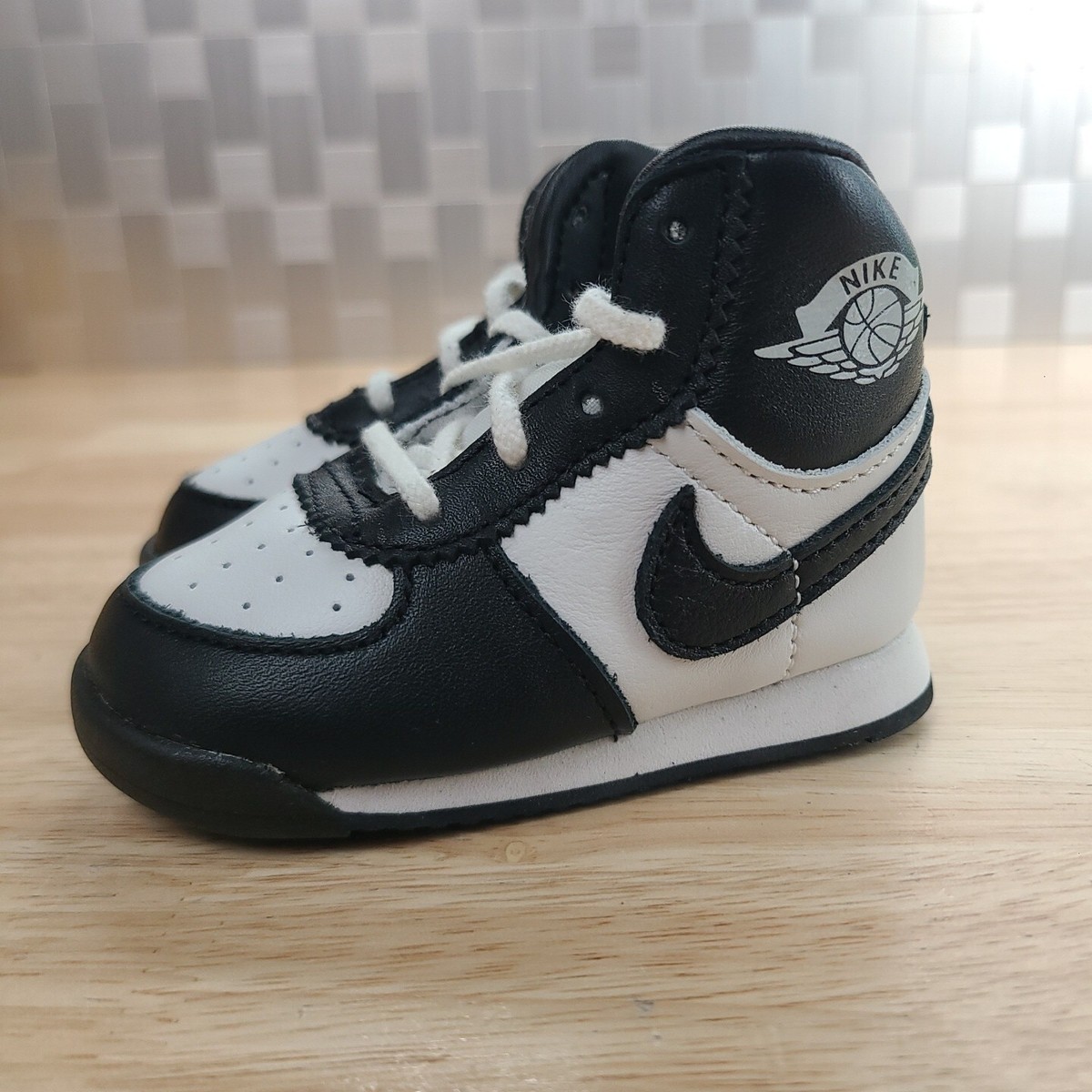 Baby Nike Air Jordan 1 High 1985 '85 TD Black White Panda Size 3C