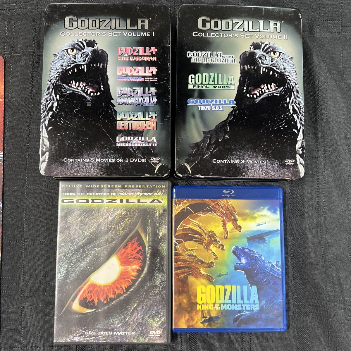 GODZILLA ORIGINAL MOTION PICTURE 8 DISC DVD COLLECTION -10 MOVIES