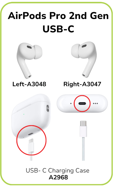 Apple AirPods Pro 2nd Gen Genuine Replacement Left USB-C A3048 | eBay