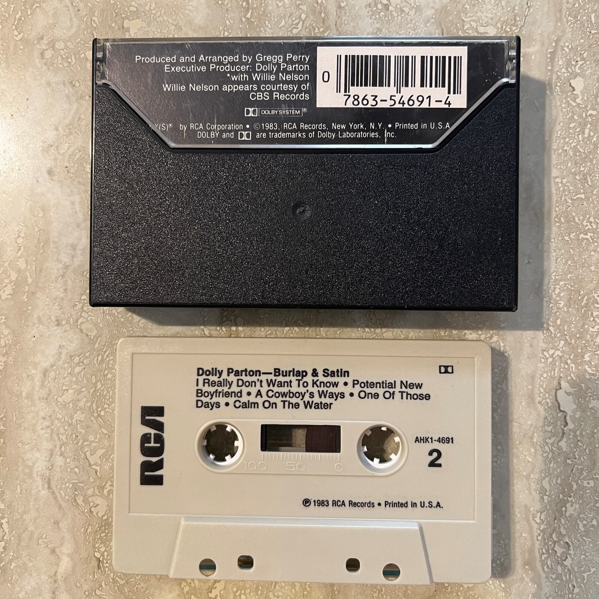Cassette Dolly Parton Burlap & Satin Country 1983 RCA Records