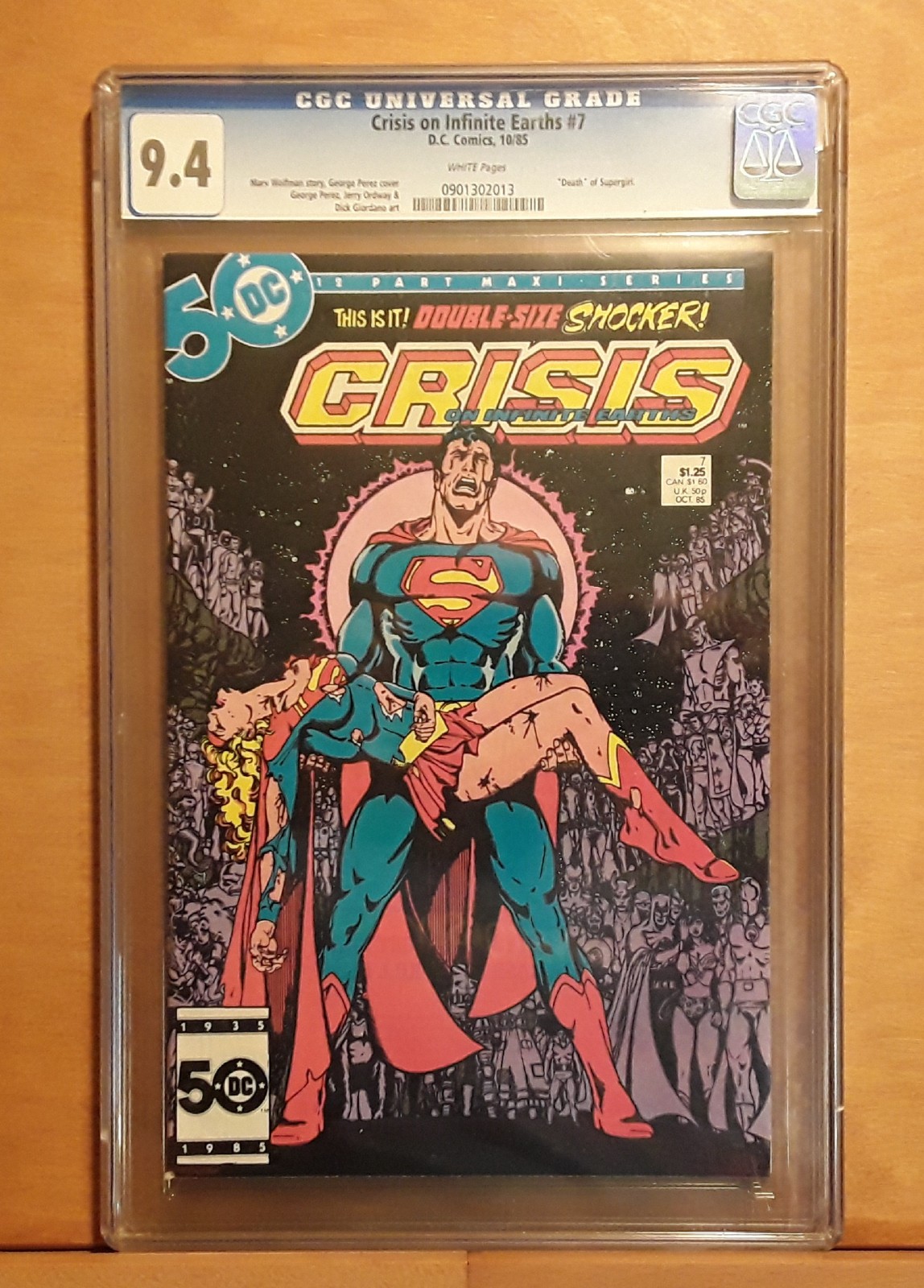 アメコミリーフ Crisis Infinite Earths #7 CGC9.6 アメコミリーフ