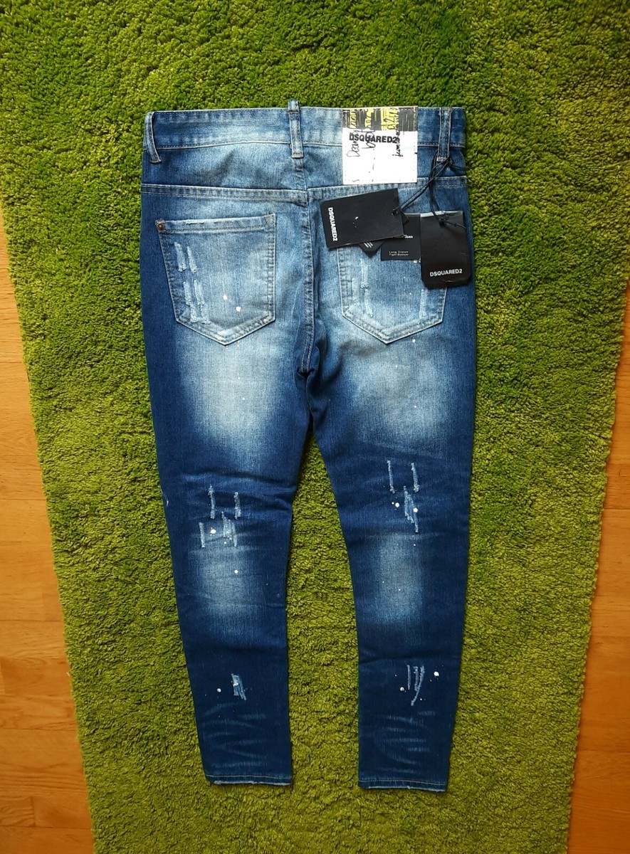 Dsquared 46/S Classic Kenny Jeans With Patches Denim Distressed