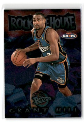 Grant Hill 1997-98 NBA Hoops Rock the House #3 Detroit Pistons | eBay