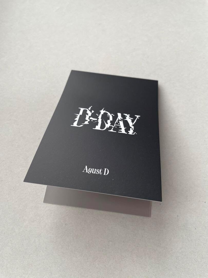 BTS SUGA Agust D D-DAY Trading Photo Card Metallic Official Goods